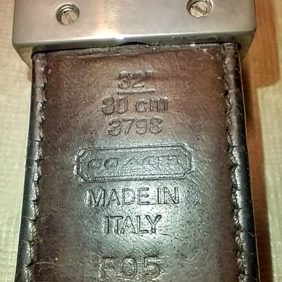 Vintage Men's Designer Coach Fine Leather Reversible Belt - Picture 3 of 10